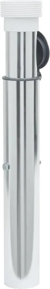 vidaXL Bază umbrelă îngropată pentru tijă de 40-50mm argintiu aluminiu