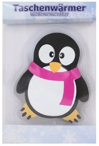 Pernuță cu gel cald Penguin, roz