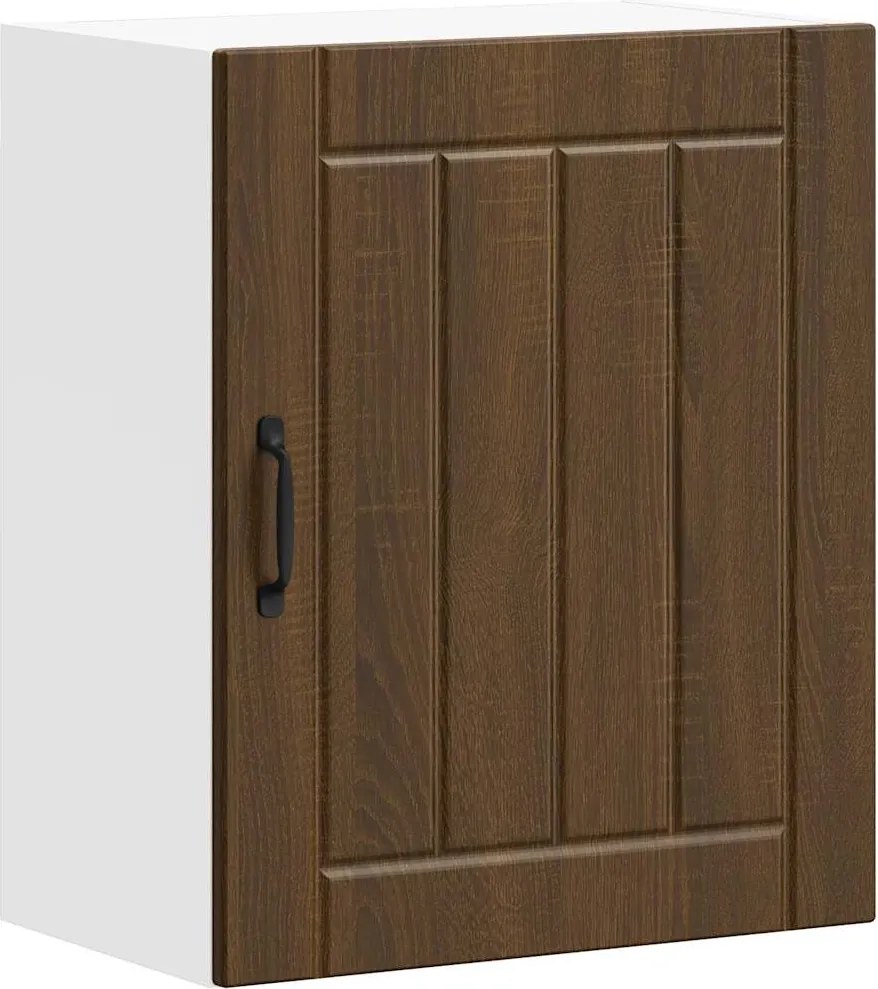 vidaXL Dulap de bucătărie "Lucca" din lemn de stejar maro