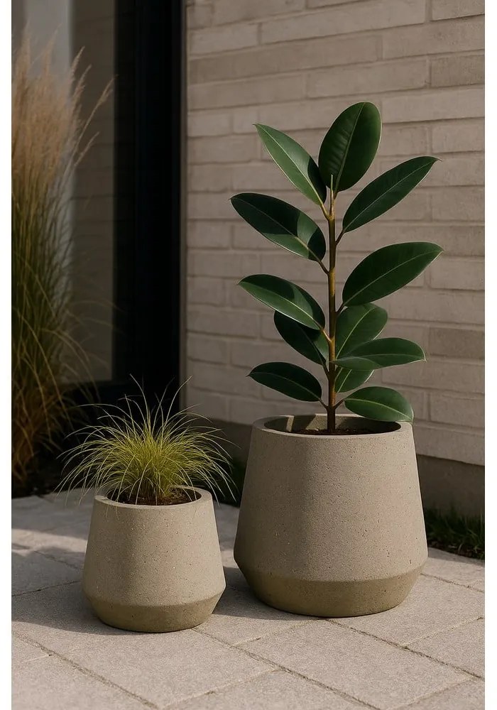 Set 2 ghivece Bonami Selection Concrete