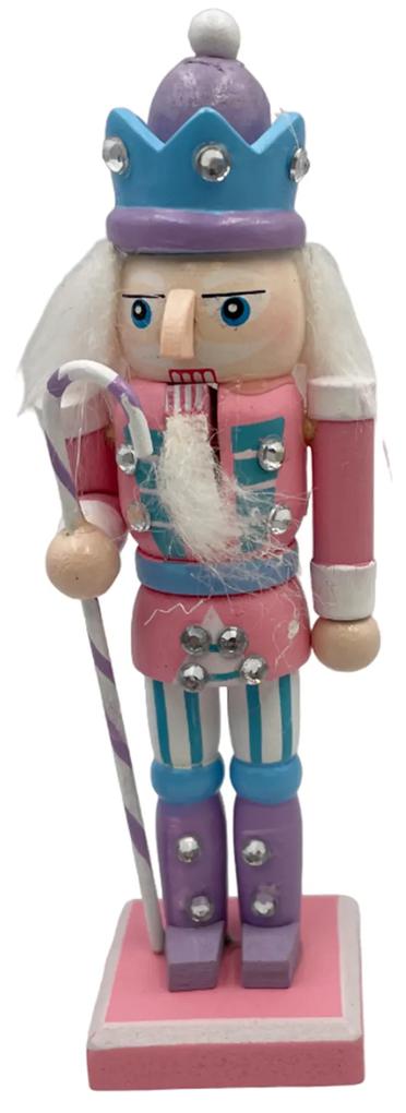 Figurina Spargator de nuci Candy 13cm, Roz