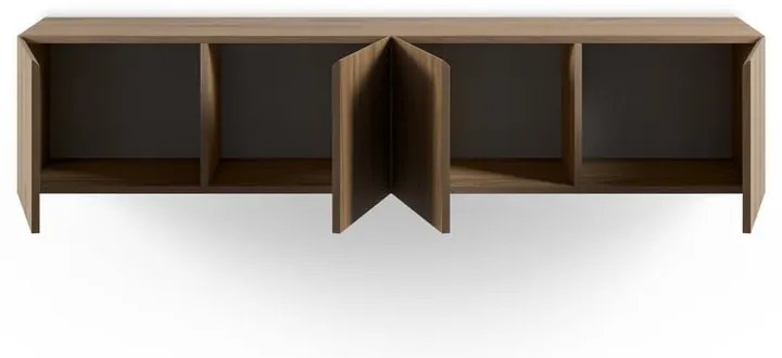 Comodă TV în culoare naturală cu aspect de lemn de stejar 180x38x35 cm Daroca – Marckeric