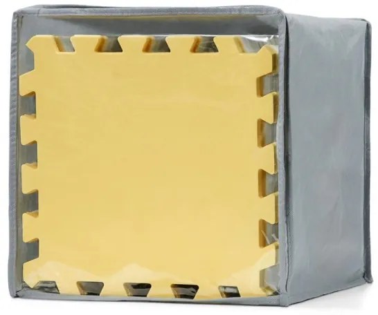 KINDERKRAFT - Puzzle din spumă LUNO 30 piese gri/galben