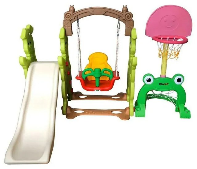 Million Baby - Centru de joaca 4 in 1 Rabit Slide, Multicolor