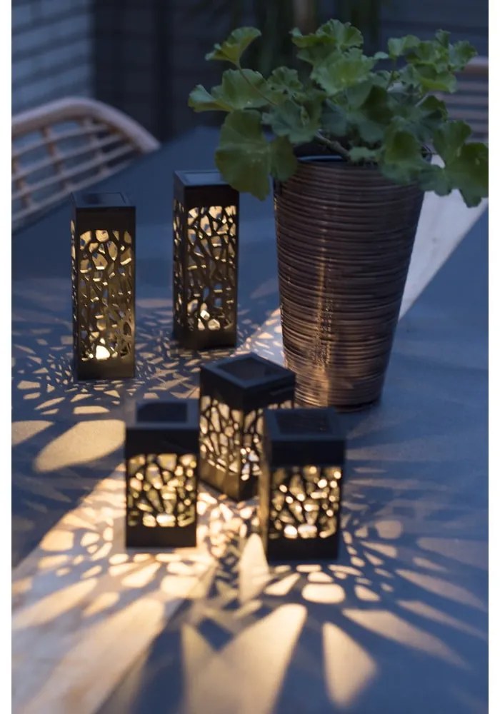 Set de 3 felinare solare cu LED-uri suspendate Star Trading Izola, înălțime 11 cm