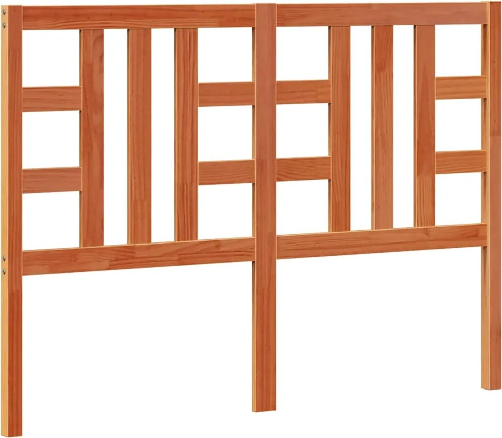 vidaXL Tăblie de pat, maro ceruit, 135 cm, lemn masiv de pin