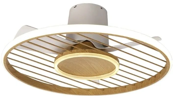 Lustra LED, Ventilator cu telecomanda, SOHO aspect lemn MA-8722