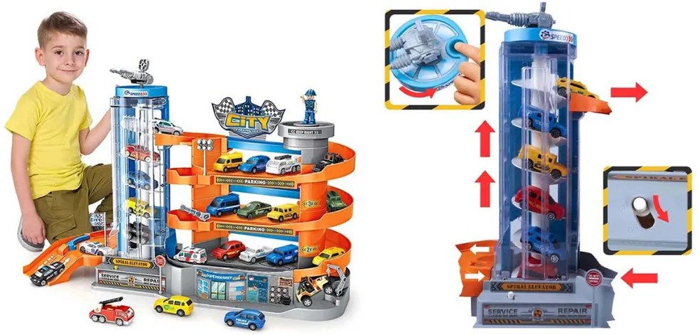 Garaj parcare cu 4 etaje, cu lift si 6 buc vehicule