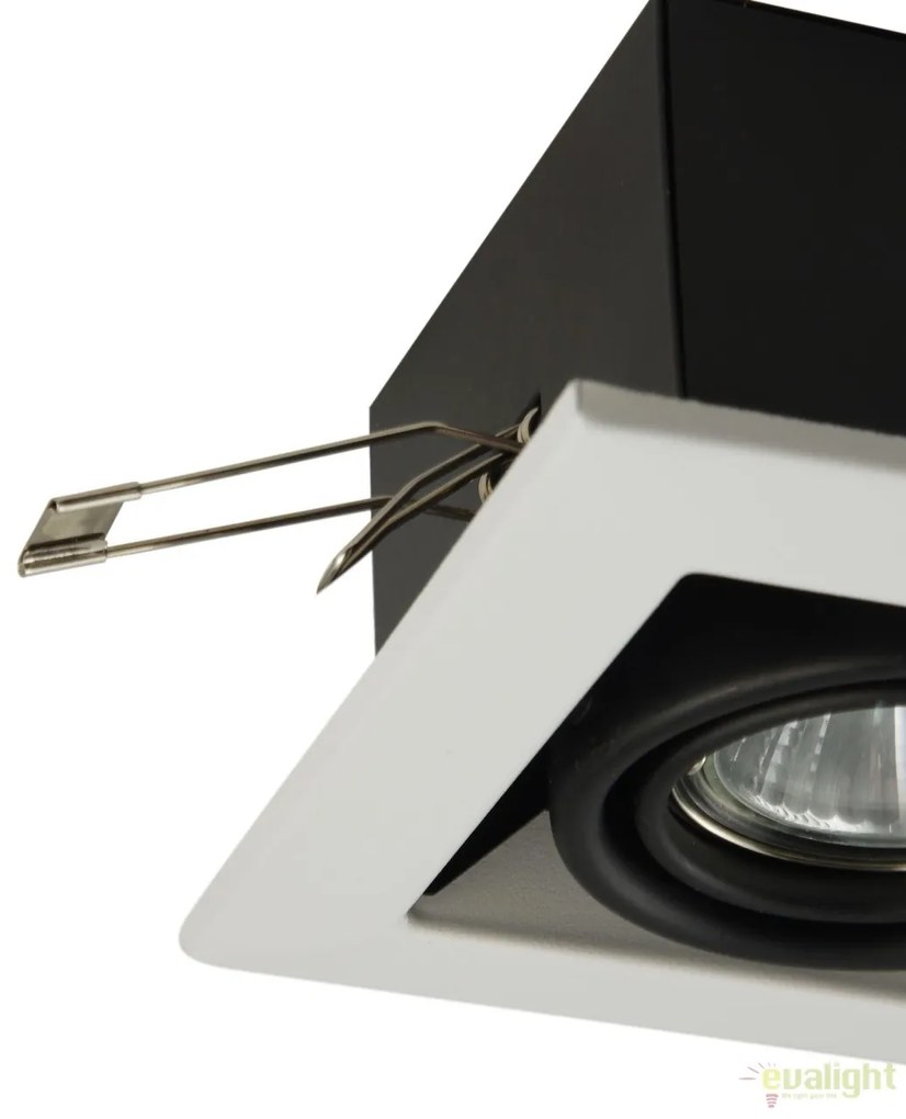 Spot incastrabil pentru tavan fals, Metal alb MYDL008-2-01-W