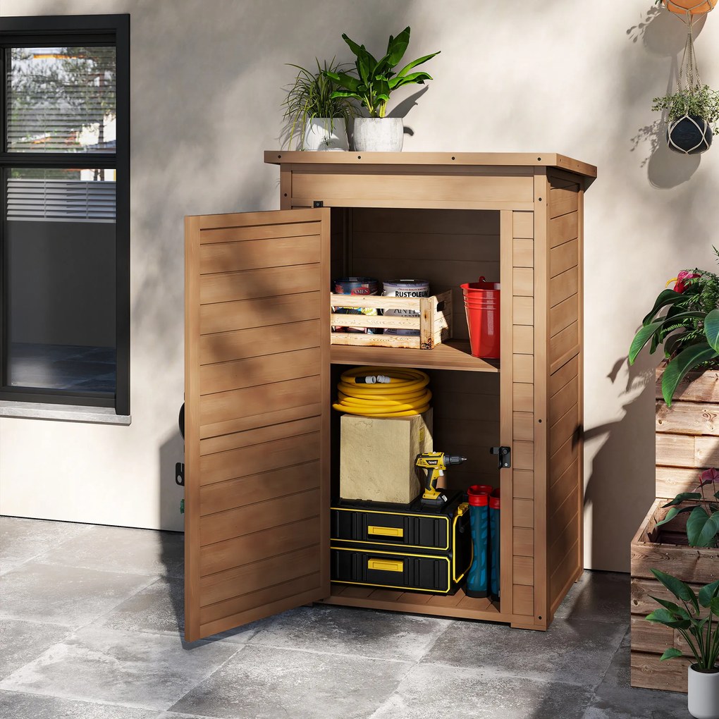 Outsunny Dulăpior de depozitare în aer liber , şopron mic | Aosom Romania