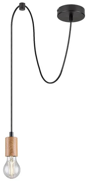 Lustră pe cablu DOLLIEN 1xE27/60W/230V fag Rabalux 72071