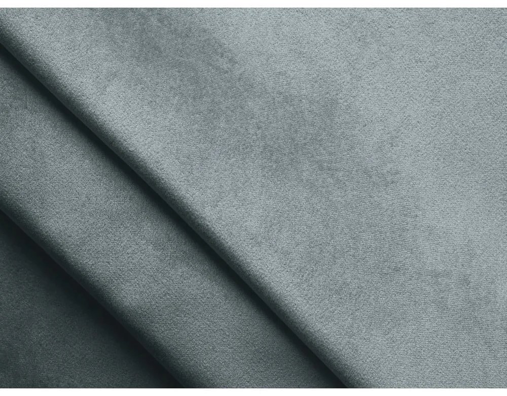 Colțar albastru extensibil/cu spațiu de depozitare cu tapițerie din catifea (cu colț pe partea dreaptă/cu șezlong) Kalena – Makamii