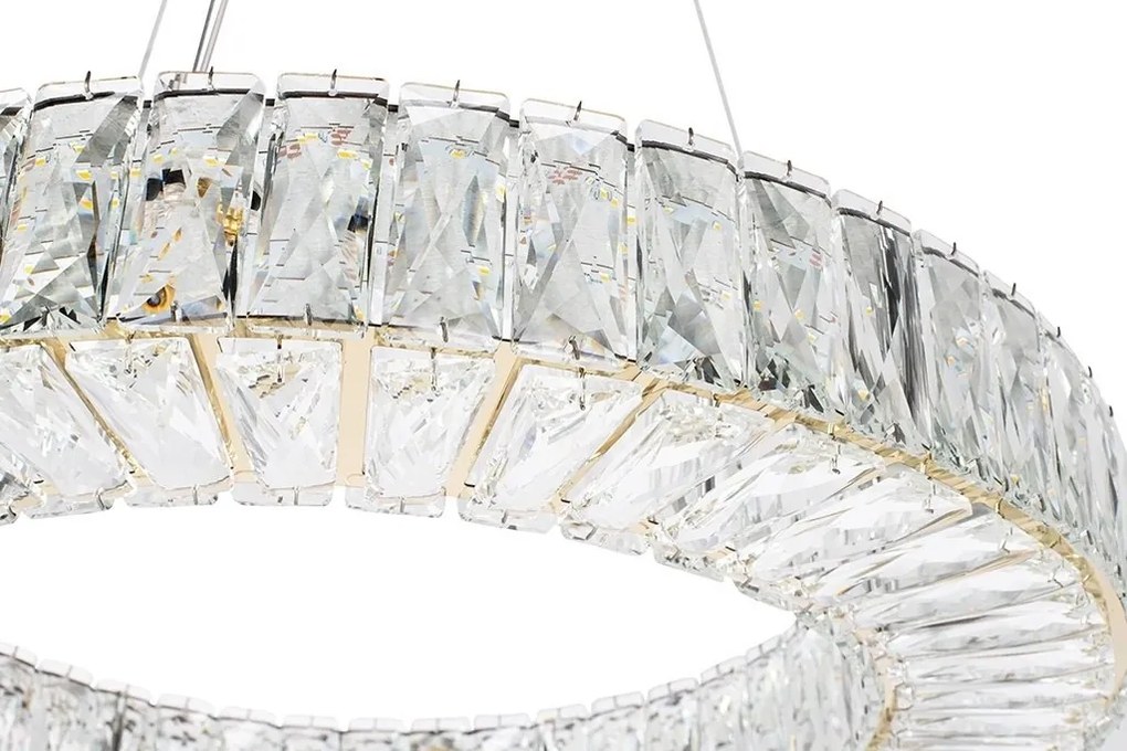 Lustra suspendata LED Florens 80 auriu