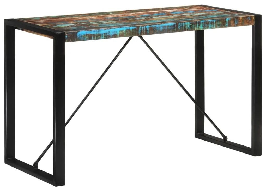 vidaXL Masă de bucătărie, 120x55x76 cm, lemn masiv reciclat