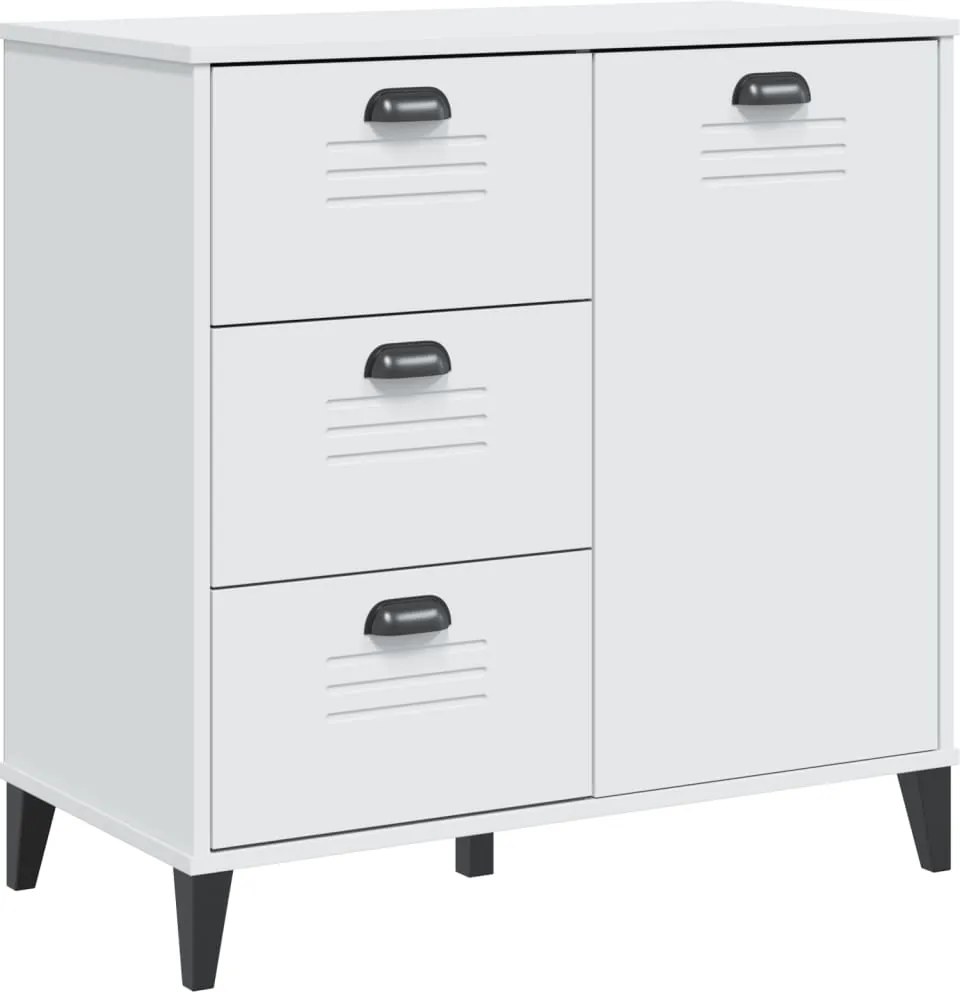 vidaXL Dulap „VIKEN”, alb, 80x40x80 cm, lemn prelucrat