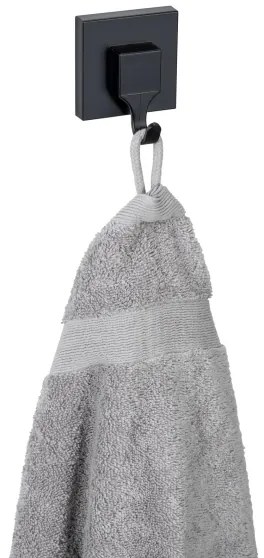 WENKO 71448800 - Cârlig VACUUM-LOC QUADRO ED, 6 x 7 cm, negru