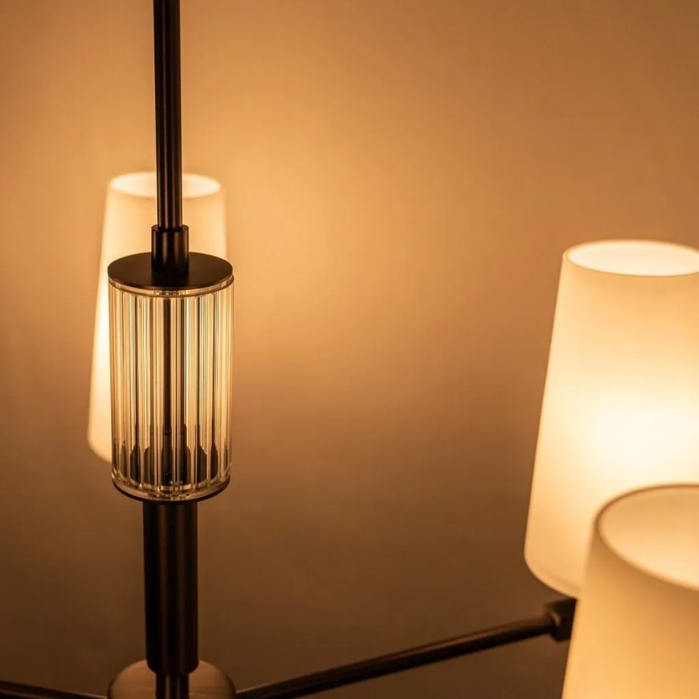 Candelabru elegant cu 5 brate VINCENZA titan periat