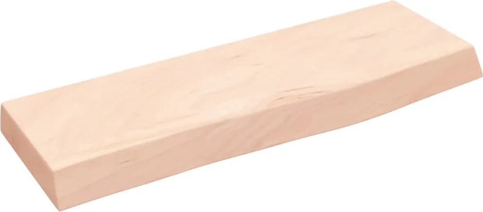 vidaXL Poliță de perete, 60x20x4 cm, lemn masiv de stejar netratat