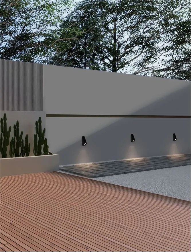 Spot LED aplicat iluminat scari exterior SOREN alb IP65