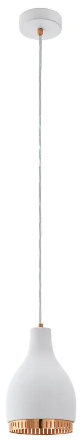 Eglo 96871 - Lampa suspendata COCNO 1xE27/60W/230V alb