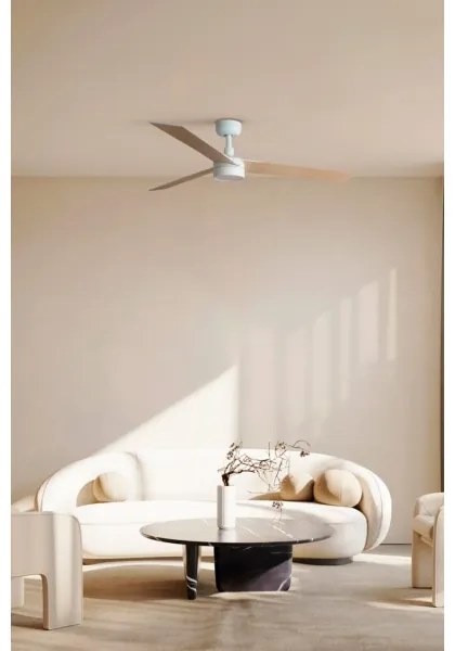 Ventilator LED dimabil FARO 34297-1TW RUDDER L LED/20W/230V 2700/4000/6500K + telecomandă