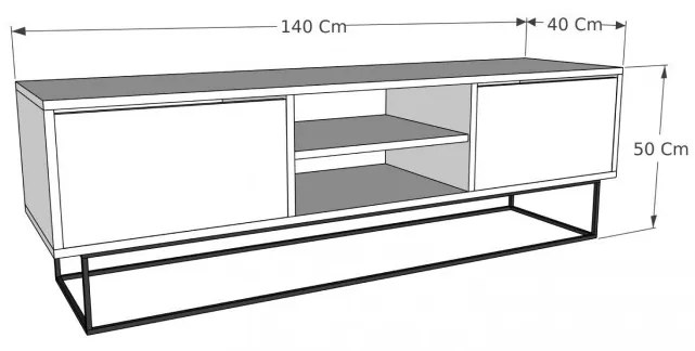 Comoda TV Escape 140 - Rebab