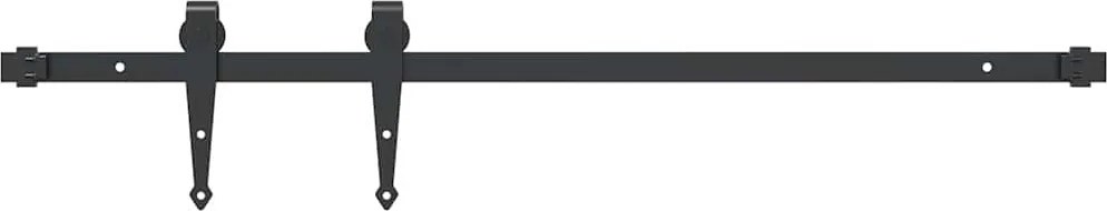 vidaXL Set uși glisante pentru dulap 91 cm oțel carbon