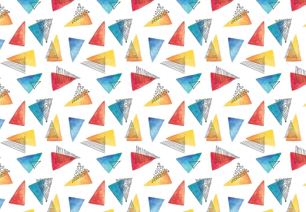 Fototapet - Triunghiuri abstracte (147x102 cm)