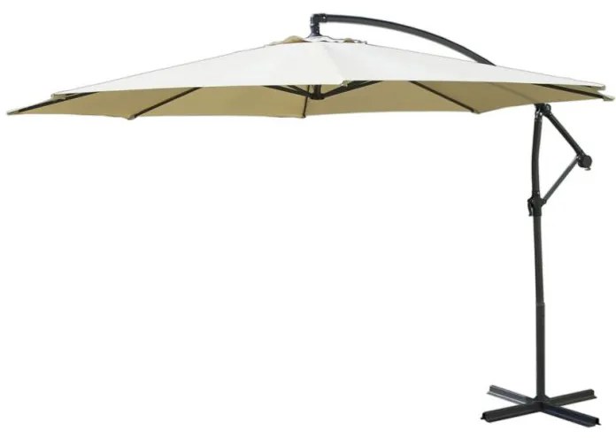 Umbrelă de soare ø 350 cm - bej