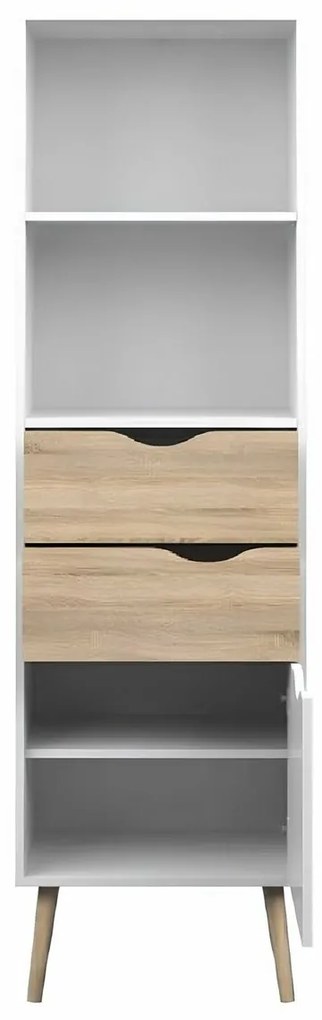 Bibliotecă OSLO 75382, albă