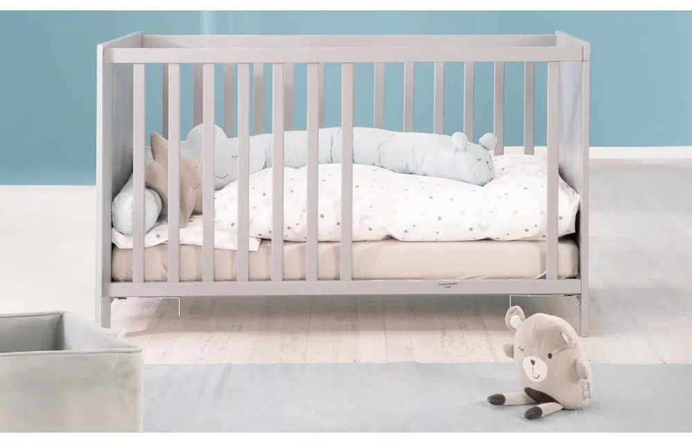 Pătuț gri/taupe 60x120 cm Hamburg – Roba