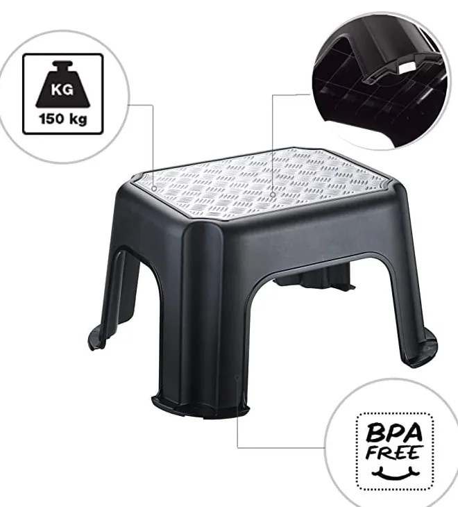 Scaun negru Paso - Rotho