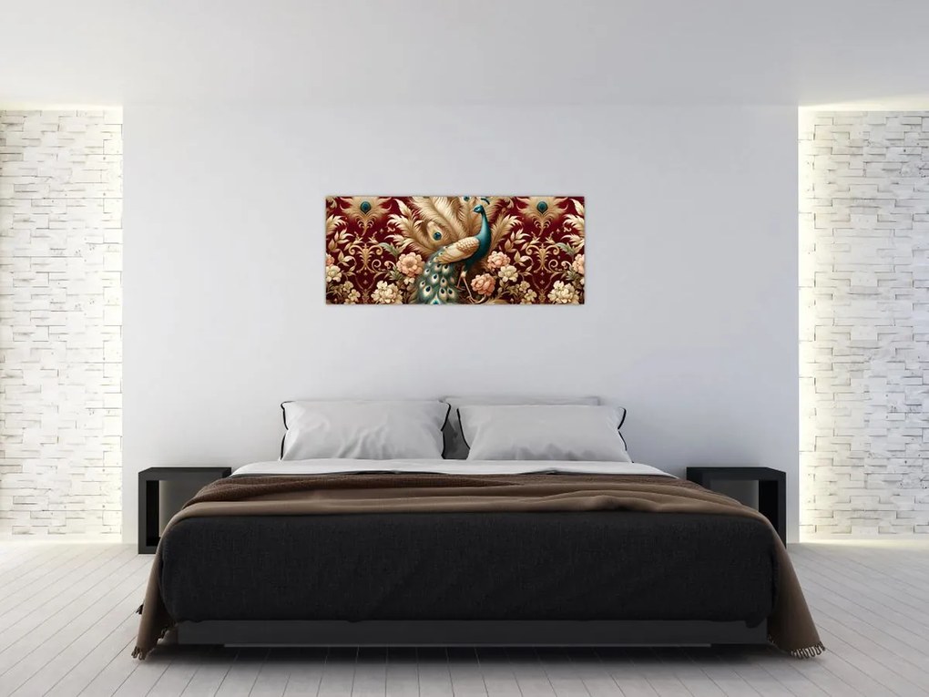 Tablou – Păun elegant (120x50 cm)