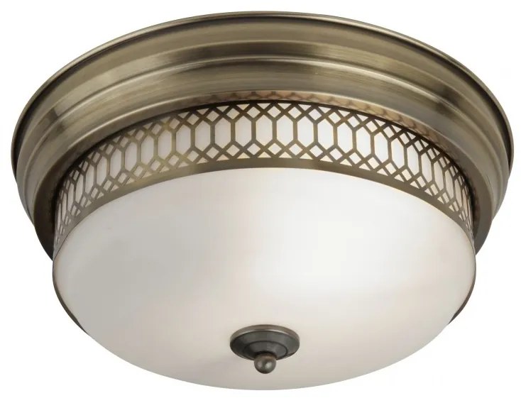Plafoniera pentru baie IP44 35cm Edinburgh alama antic 4132-2AB SRT