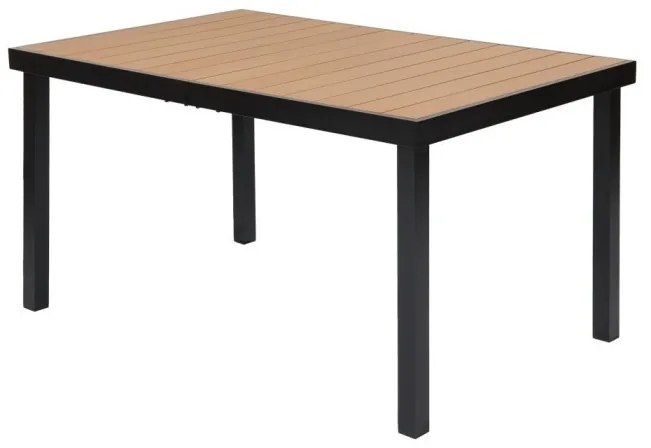Masă de grădină IZZY 140 cu cadru metalic pentru 6 persoane
