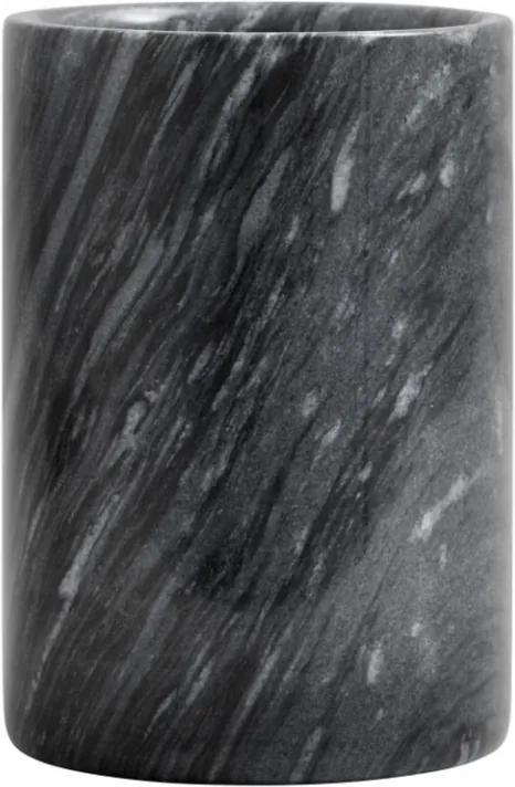 Racitor pentru sticla negru din marmura Marbi Nordal