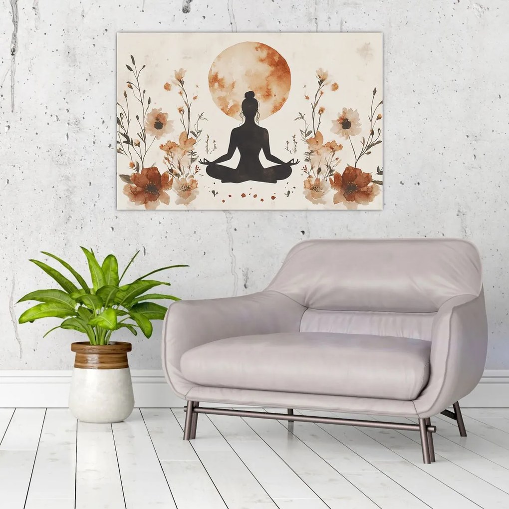 Tablou - Yoga Portocalie (90x60 cm)
