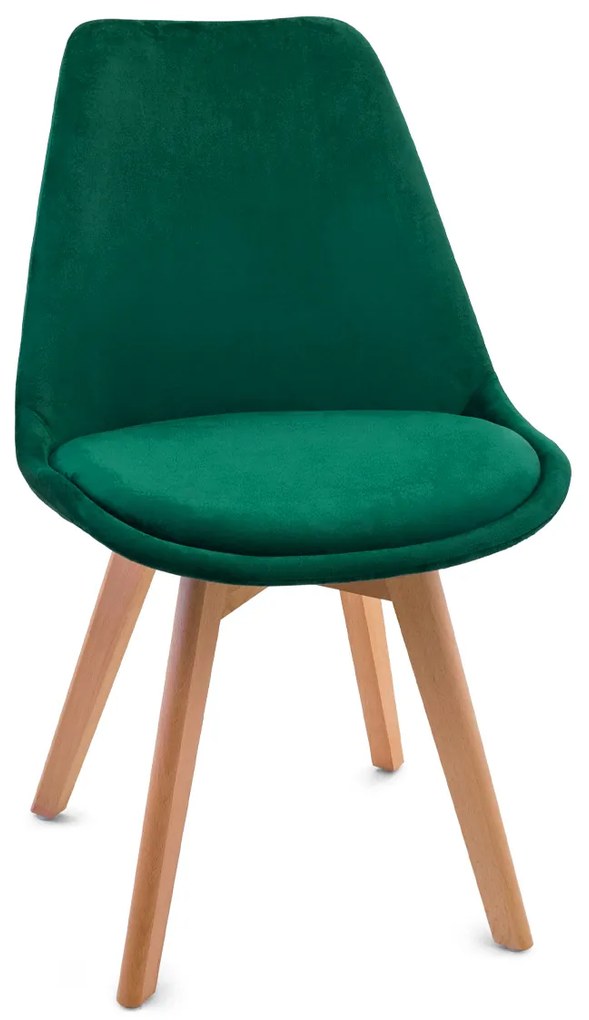 Scaune de sufragerie 4buc stil scandinav Green Glamor