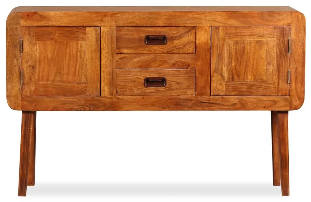 Bufet din lemn masiv cu finisaj de sheesham, 120 x 30 x 75 cm