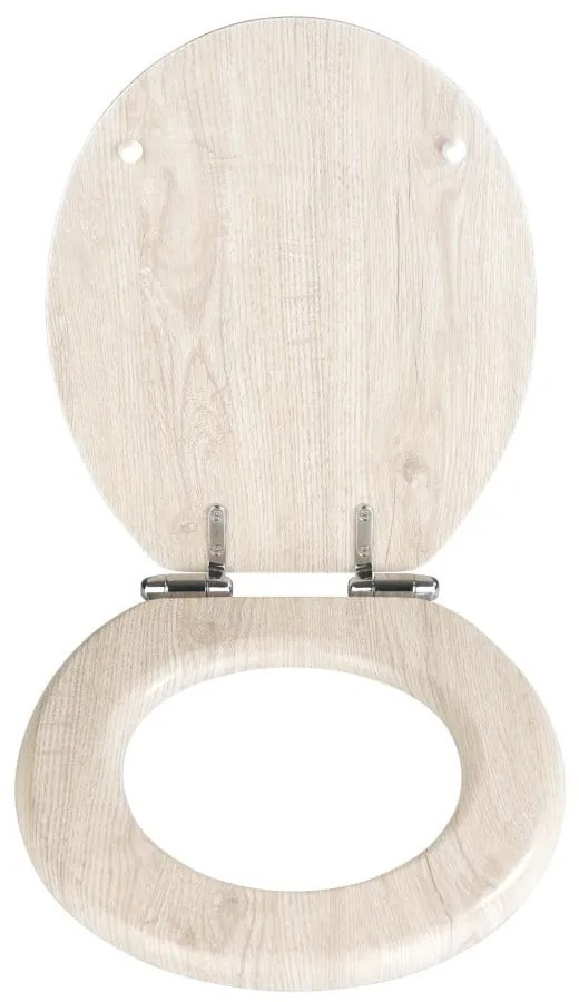 Capac WC cu închidere lentă Wenko Oak, 42,5 x 35,5 cm