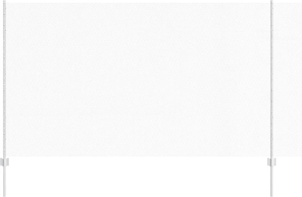 vidaXL Gard cu Stâlp Argintiu 1,4 x 10 m Oțel