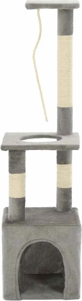 vidaXL Ansamblu pisici, stâlpi funie sisal, 109 cm, gri