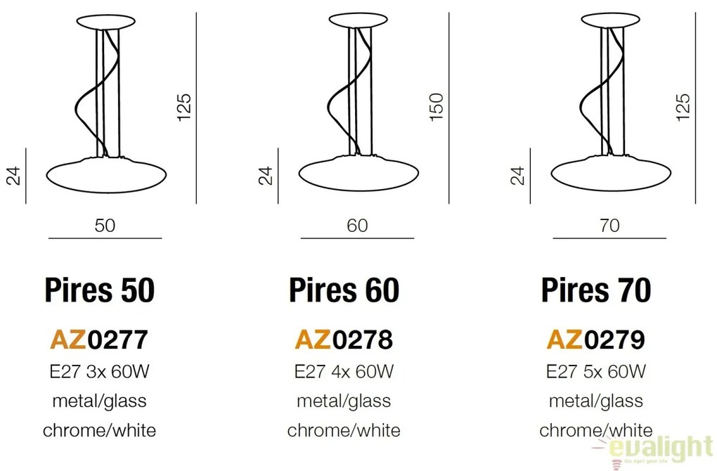 Lustra design modern 50cm Pires