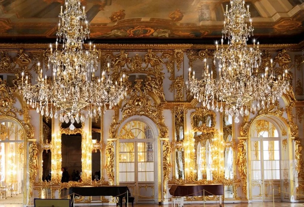 Candelabru 12 brate LUX cu cristale Scholer, Versailles