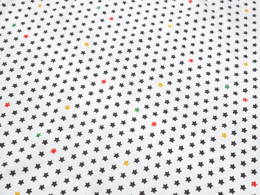 Lenjerie de pat din bumbac alb RUDAS + husa de perna 40 x 50 cm gratuit