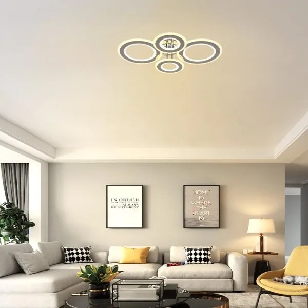 Lustră LED dimabilă aplicată LED/100W/230V 3000-6500K + telecomandă