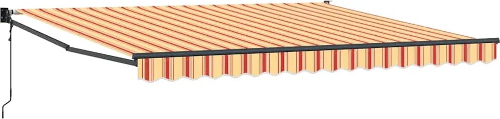 vidaXL Cortina Retractabilă Galben și portocalie 400 × 300 cm