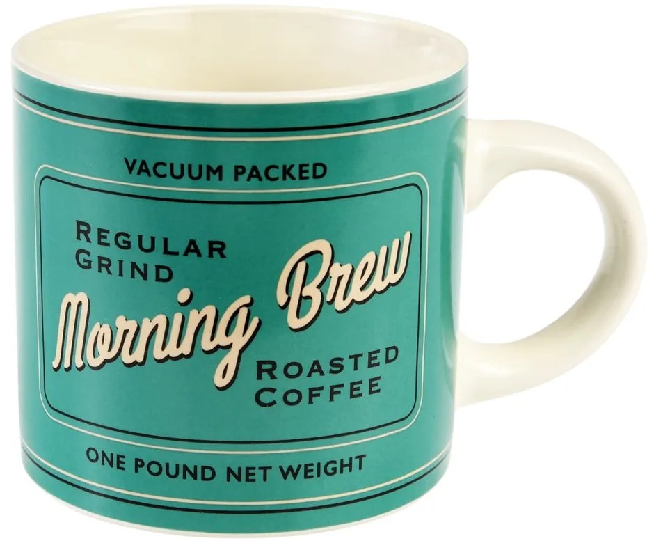 Cană crem-turcoaz din ceramică 350 ml Morning Brew – Rex London