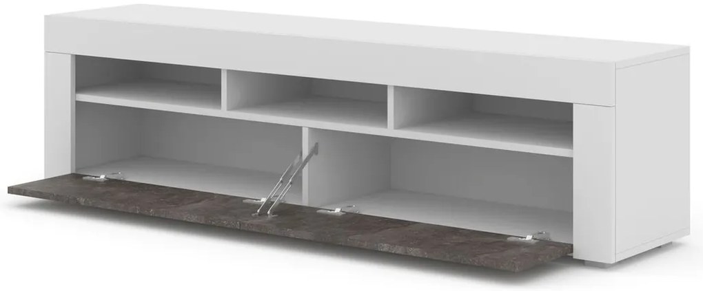 Masă TV Moderno (alb + beton). 1124838