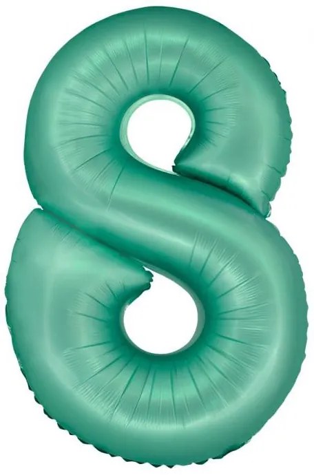 Numere Mint Mat Balon din folie mintă cu numărul 8, 76 cm